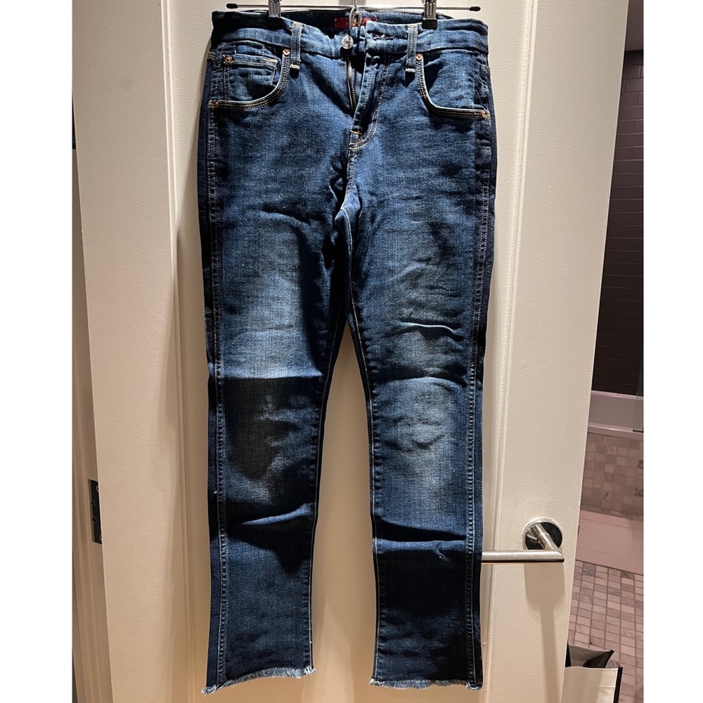 7 for all mankind mid rise straight jeans